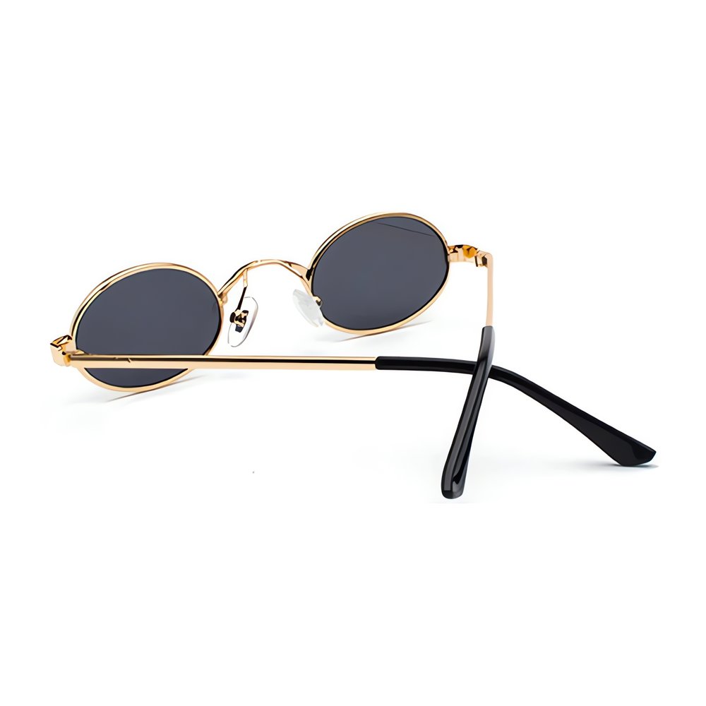 Lunettes Vintage En Or Bleu