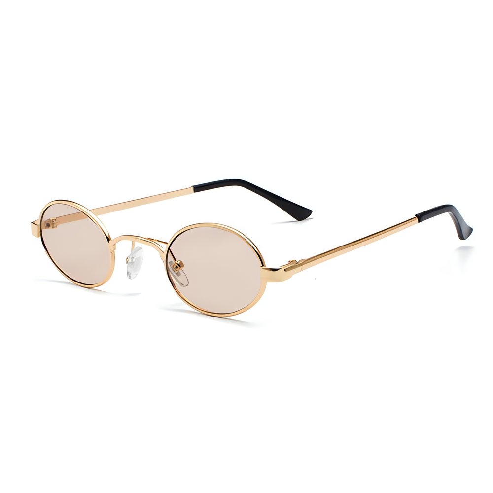 Lunettes Vintage En Or Bronze