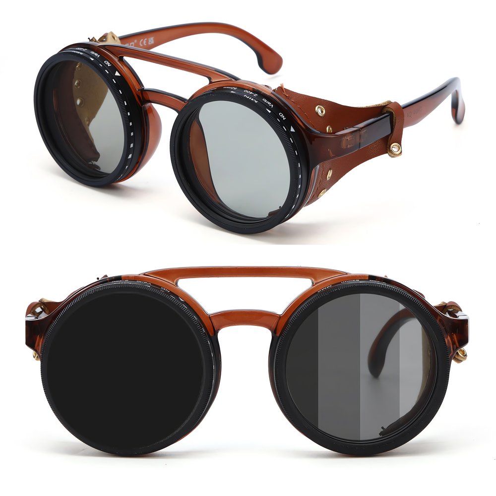 Lunettes Vintage Glacier Cuir