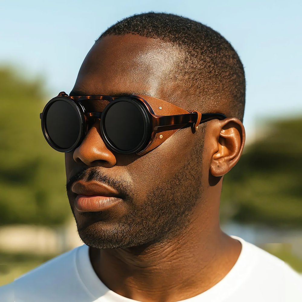 Lunettes Vintage Glacier Marron