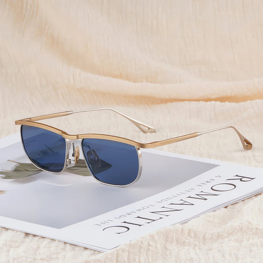 Lunettes Vintage Grises Monture Bois