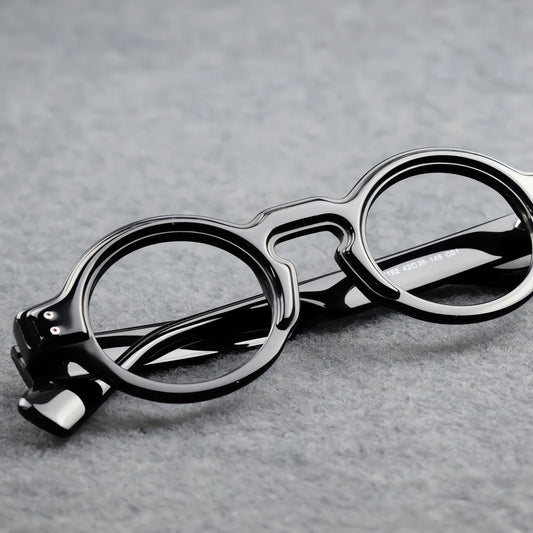 Lunettes Vintage Noires Rondes