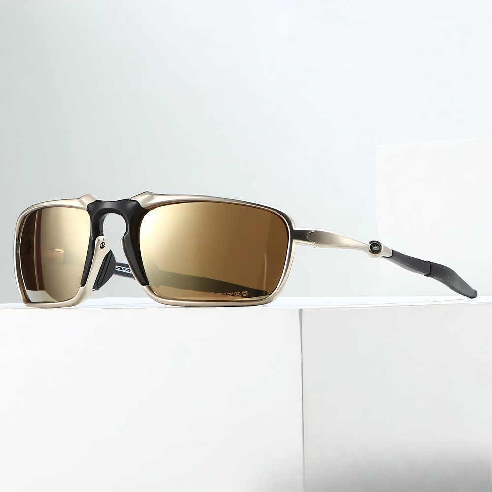 Lunettes Vintage Oakley Métalliques Bronzées