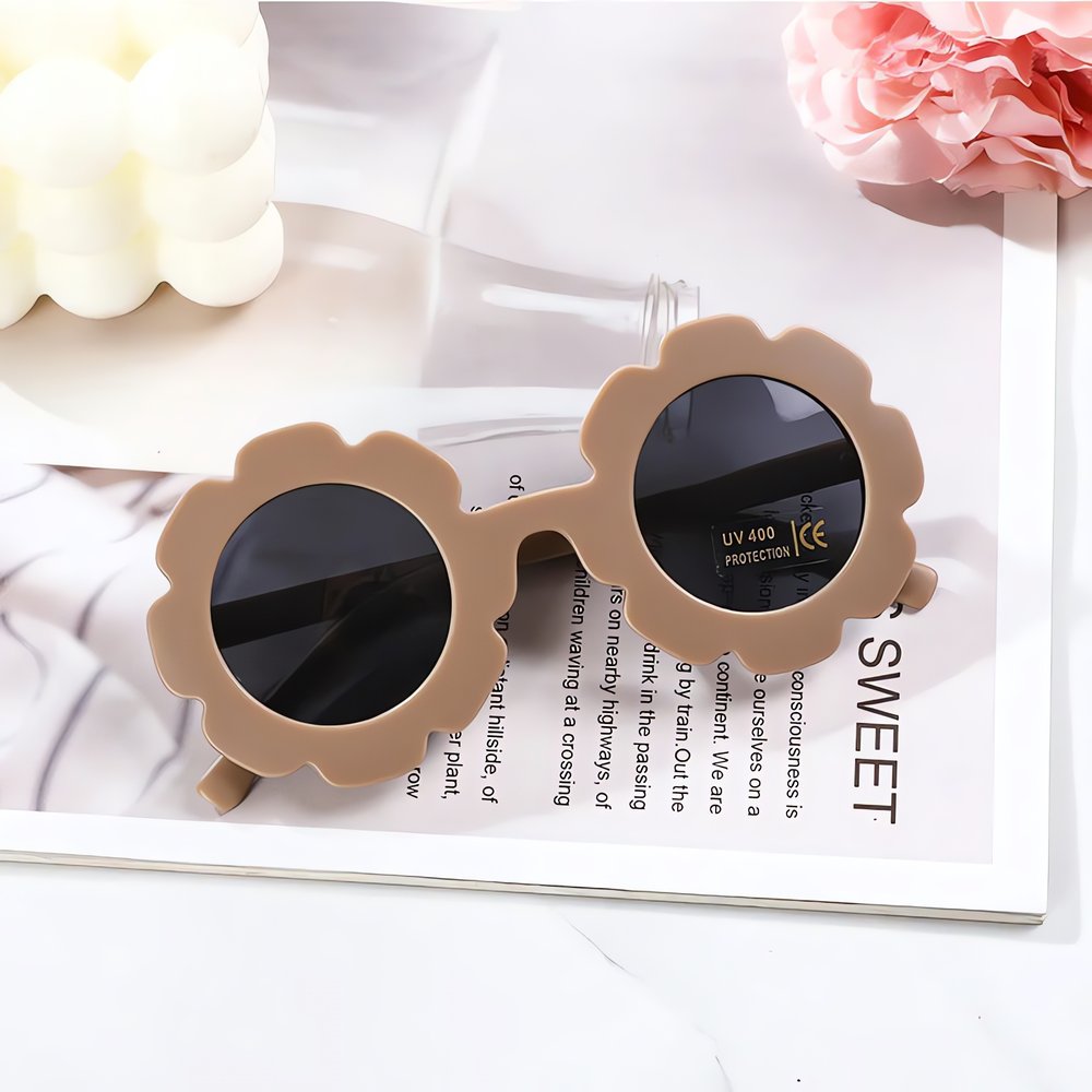 Lunettes Vintage Pour Enfant Fleur Ronde