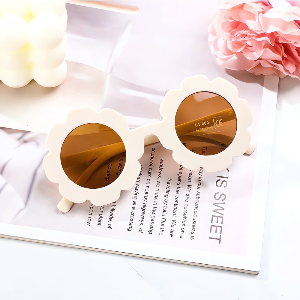 Lunettes Vintage Pour Enfant Fleur Rondes