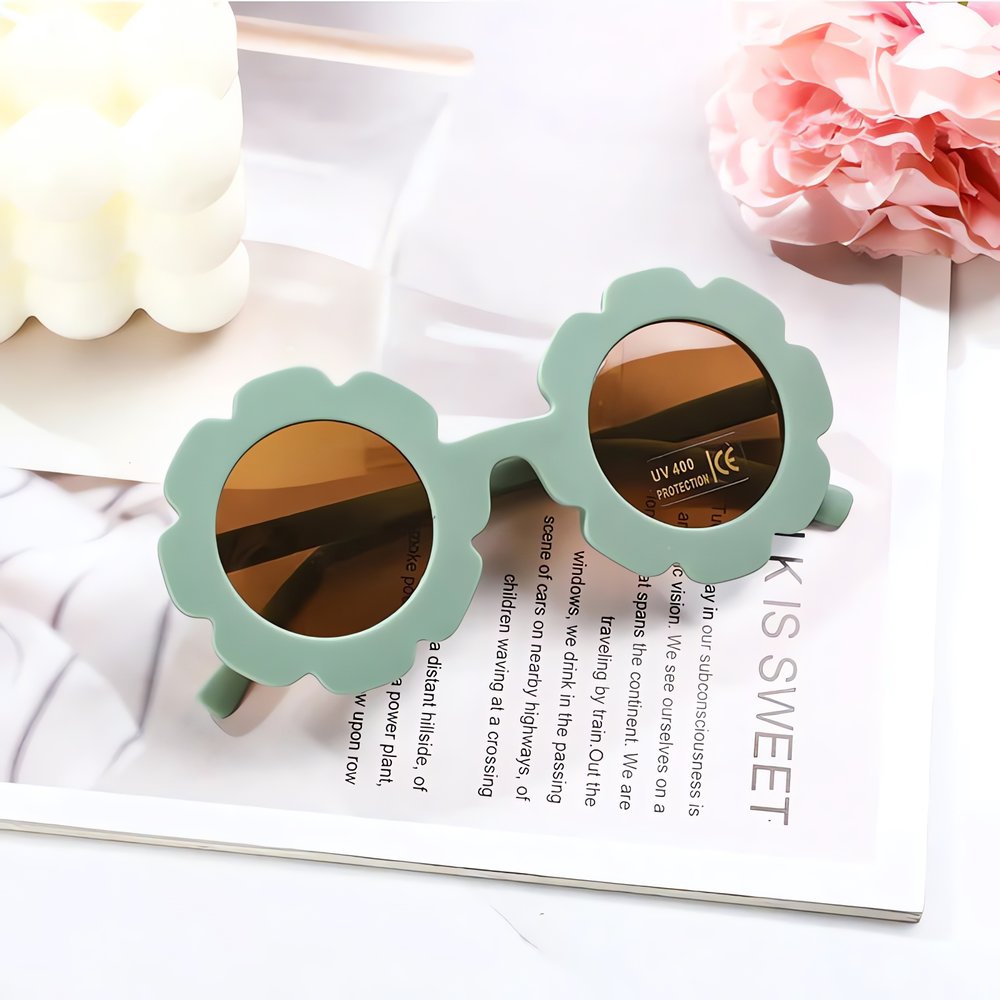 Lunettes Vintage Pour Enfant Style Fleur