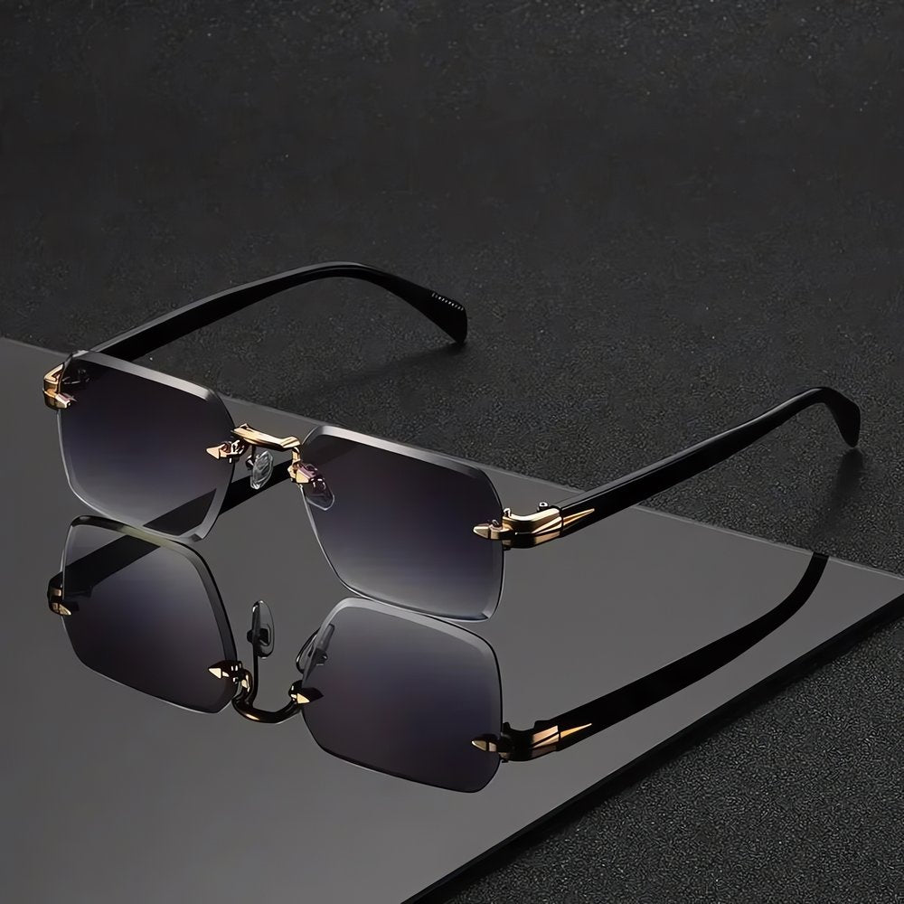 Lunettes Vintage Pour Homme Noirs