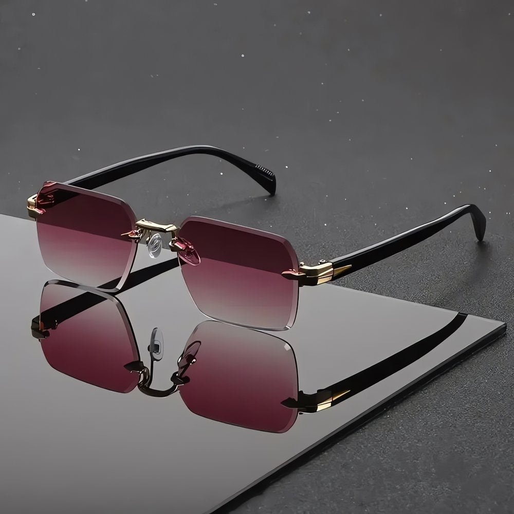 Lunettes Vintage Pour Homme Rouges