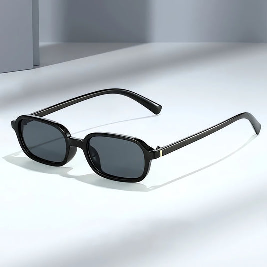 Lunettes Vintage Rectangulaire Noir Brillant