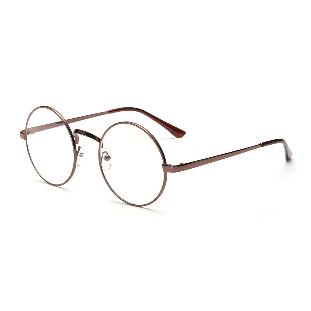 Lunettes Vintage Rondes Marron