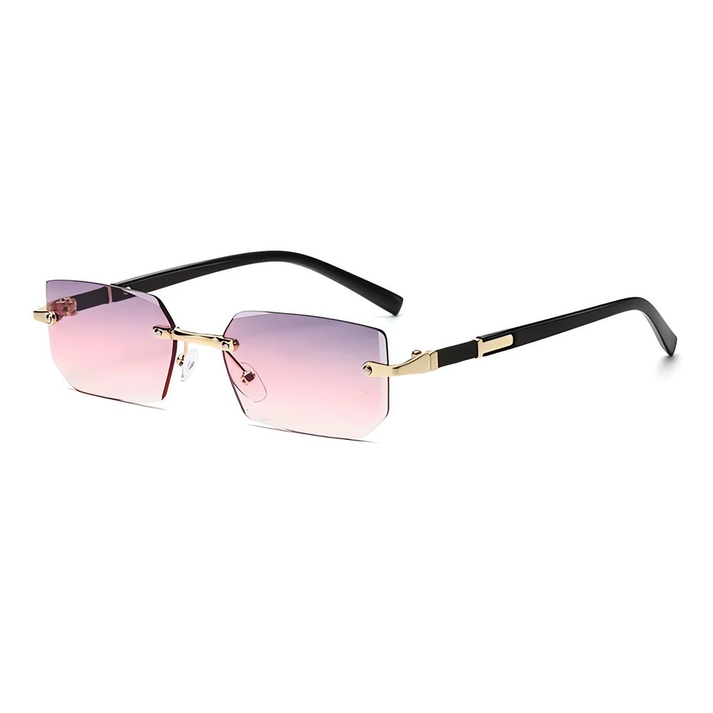 Lunettes Vintage Sans Monture Rose