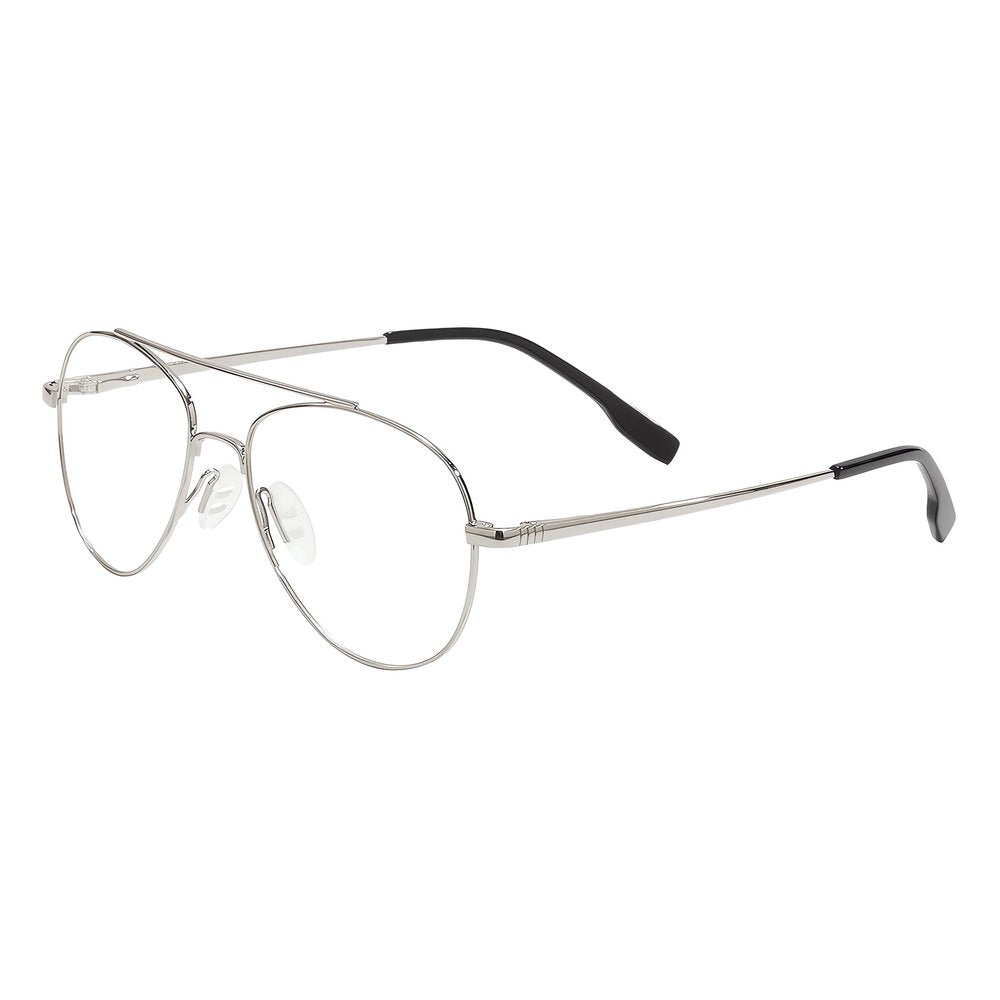 Lunettes Vintage Verres Transparents Argenté