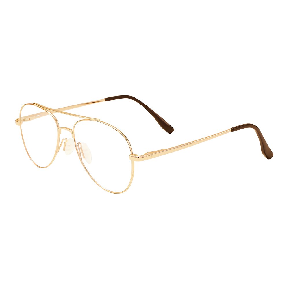 Lunettes Vintage Verres Transparents Or