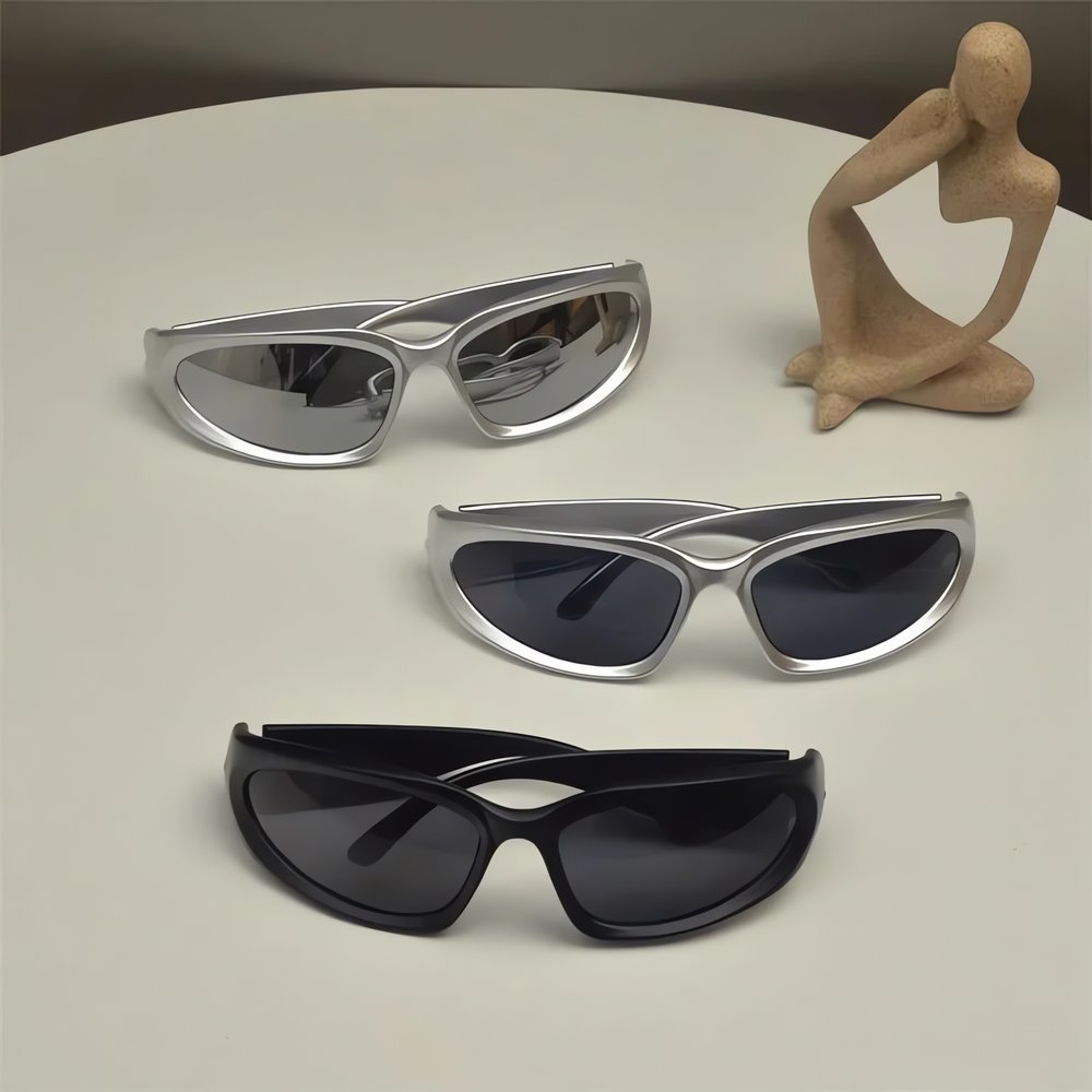 Lunettes Vintage Y2K Métalliques Rétro
