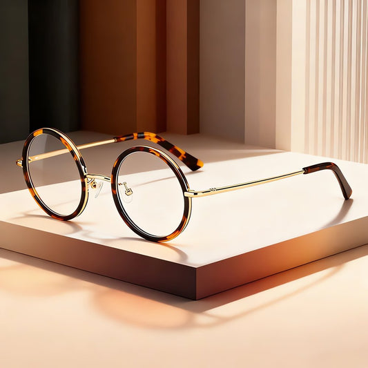 Montures Lunettes Vintage Tortue Doré