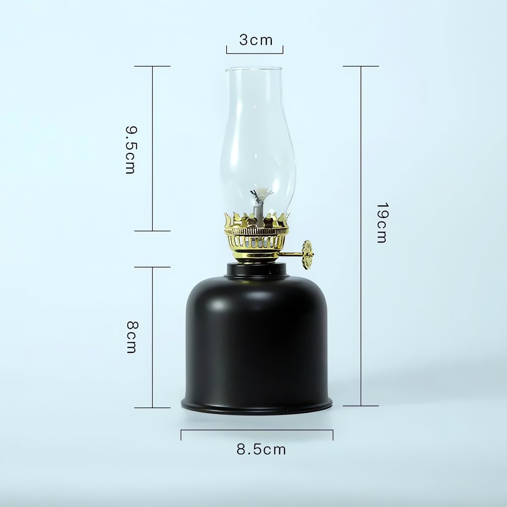 Pétrole Vintage Noir Brillant