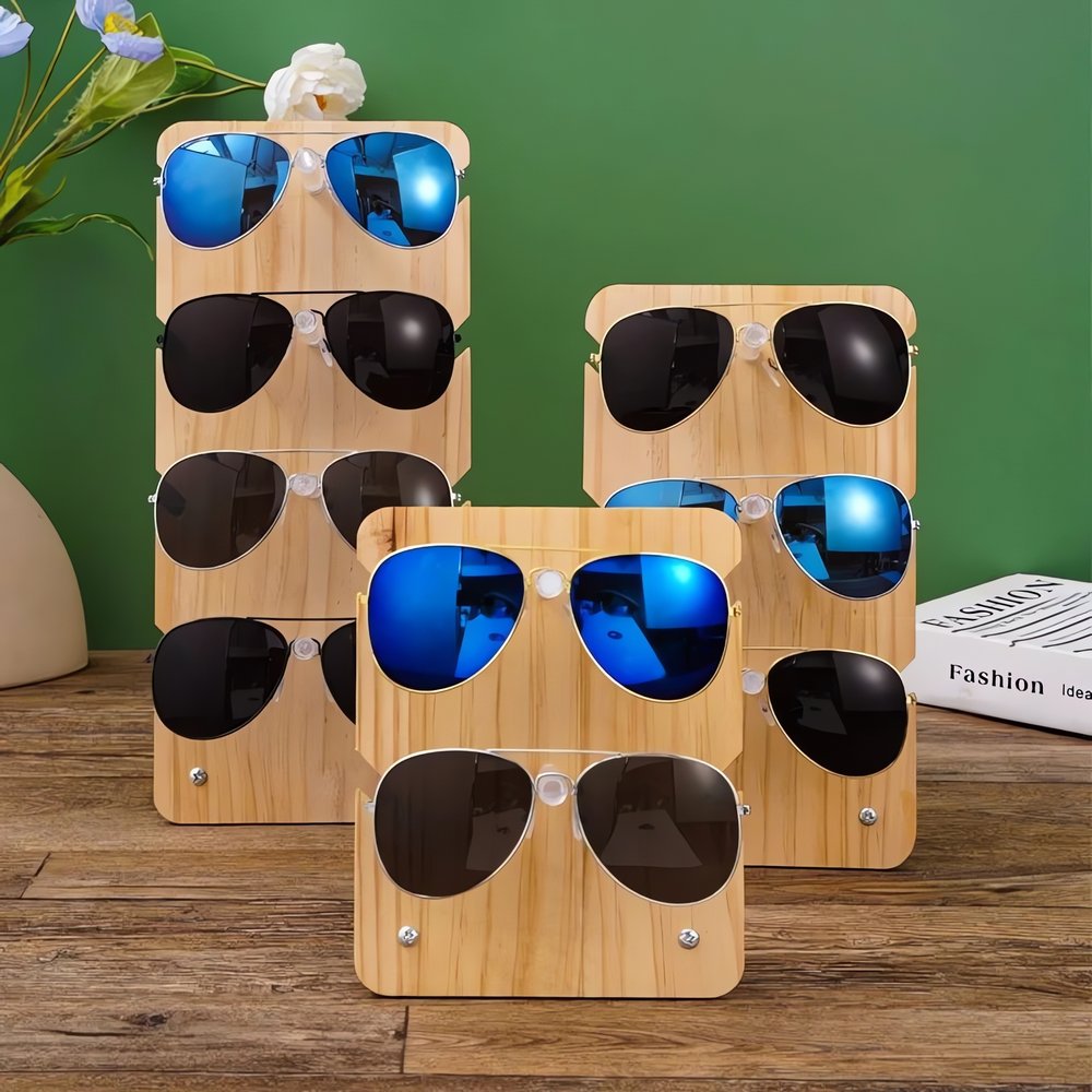 Présentoir Lunettes Vintage Bois