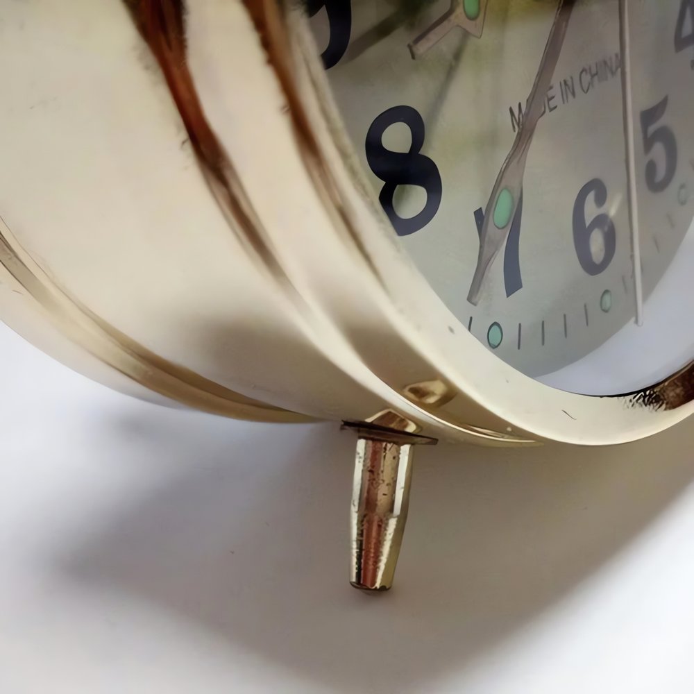 Réveil Vintage Doré Élégant