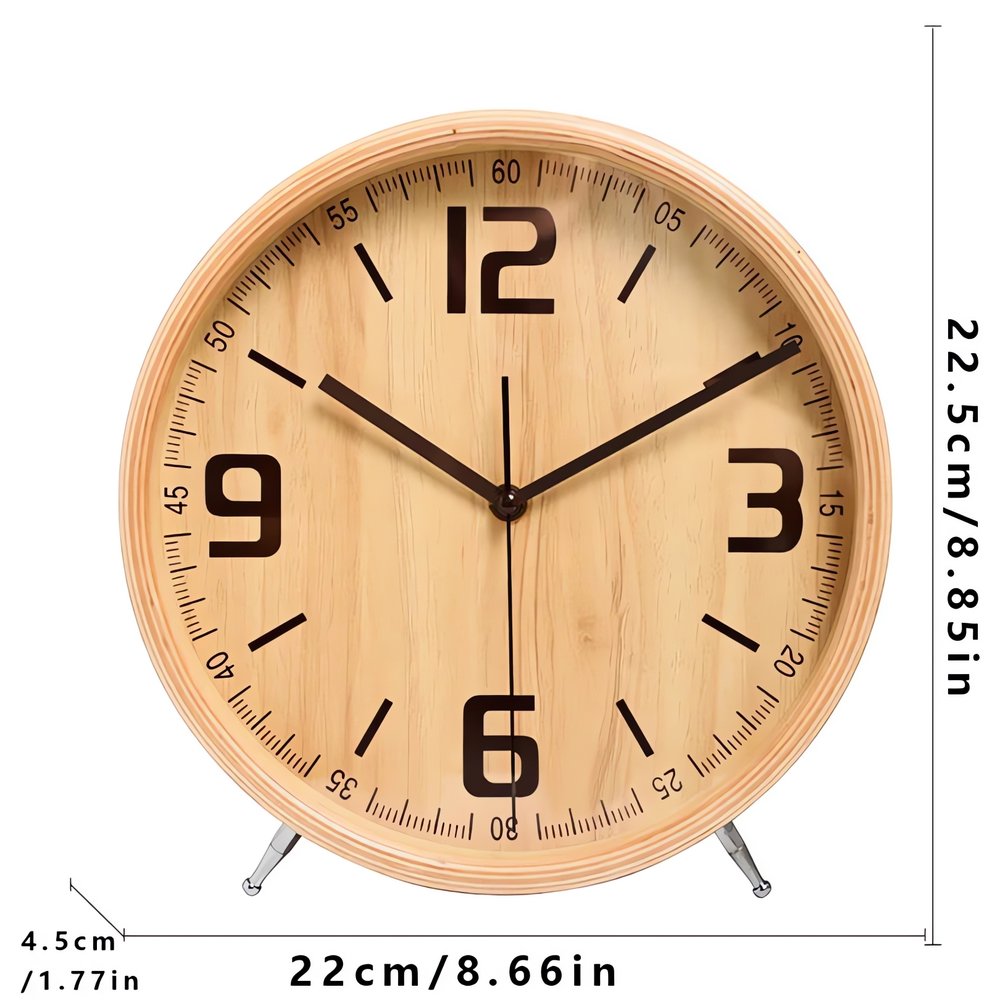 Réveil Vintage En Bois