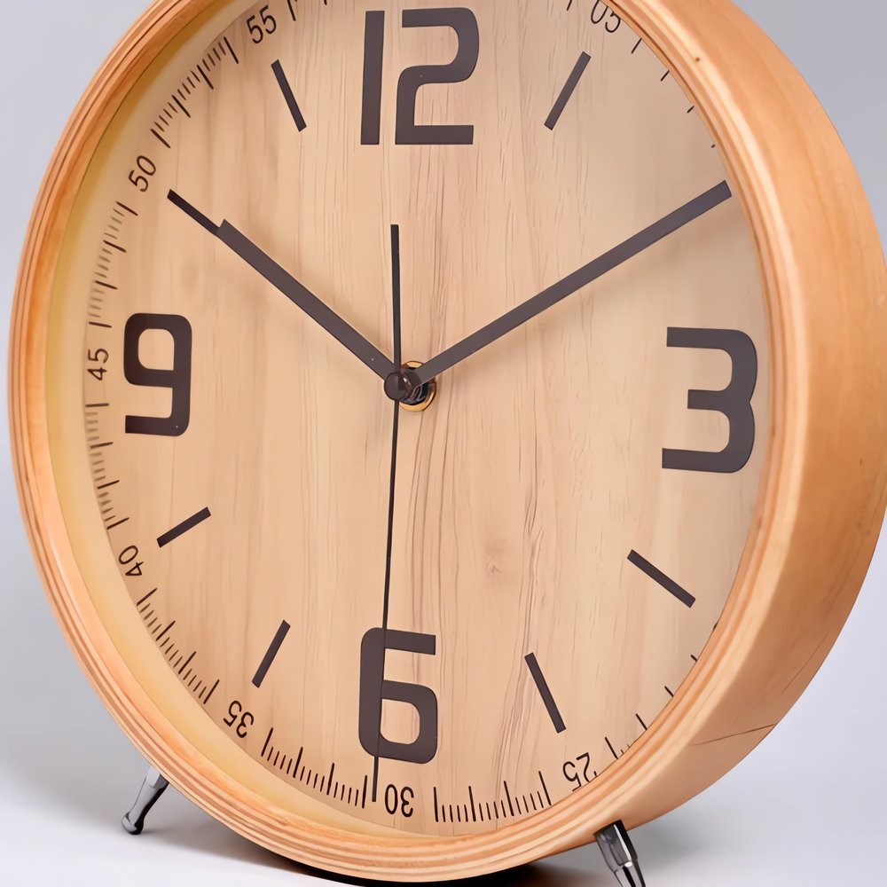 Réveil Vintage en Bois