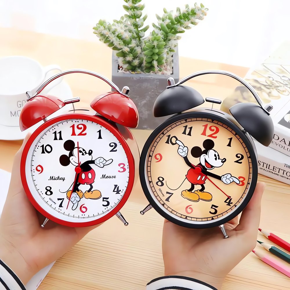 Réveil Vintage Mickey Rouge