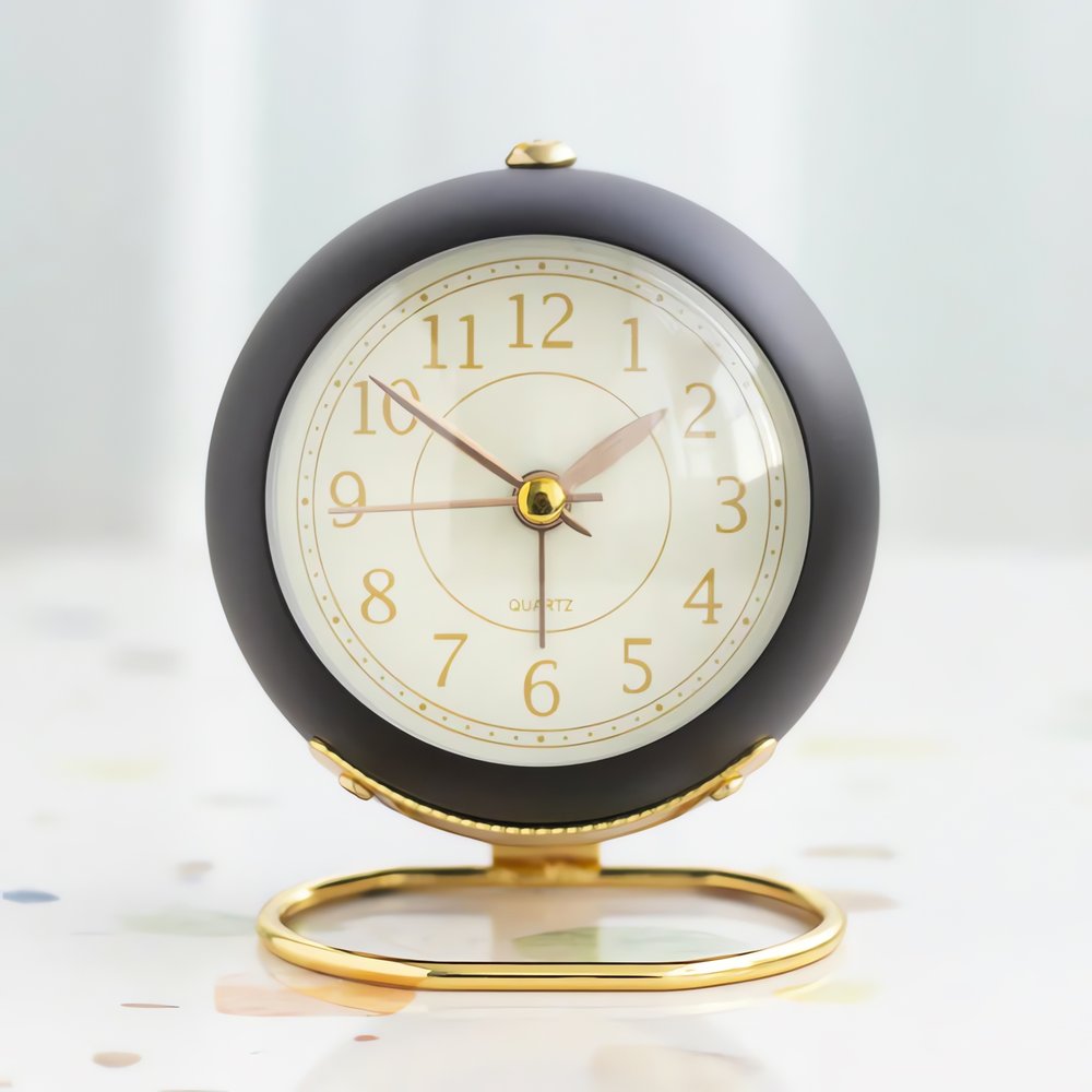 Réveil Vintage Rond Élégant
