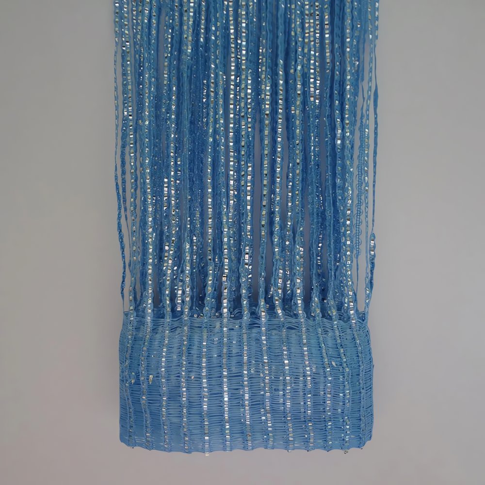 Rideaux Fil Vintage Bleus Pâles