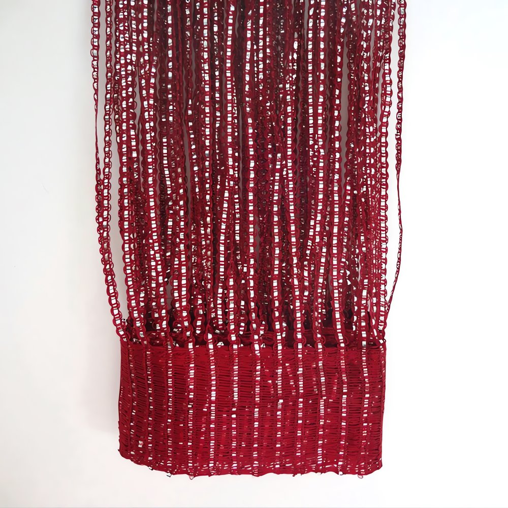 Rideaux Fil Vintage Rouges Profonds