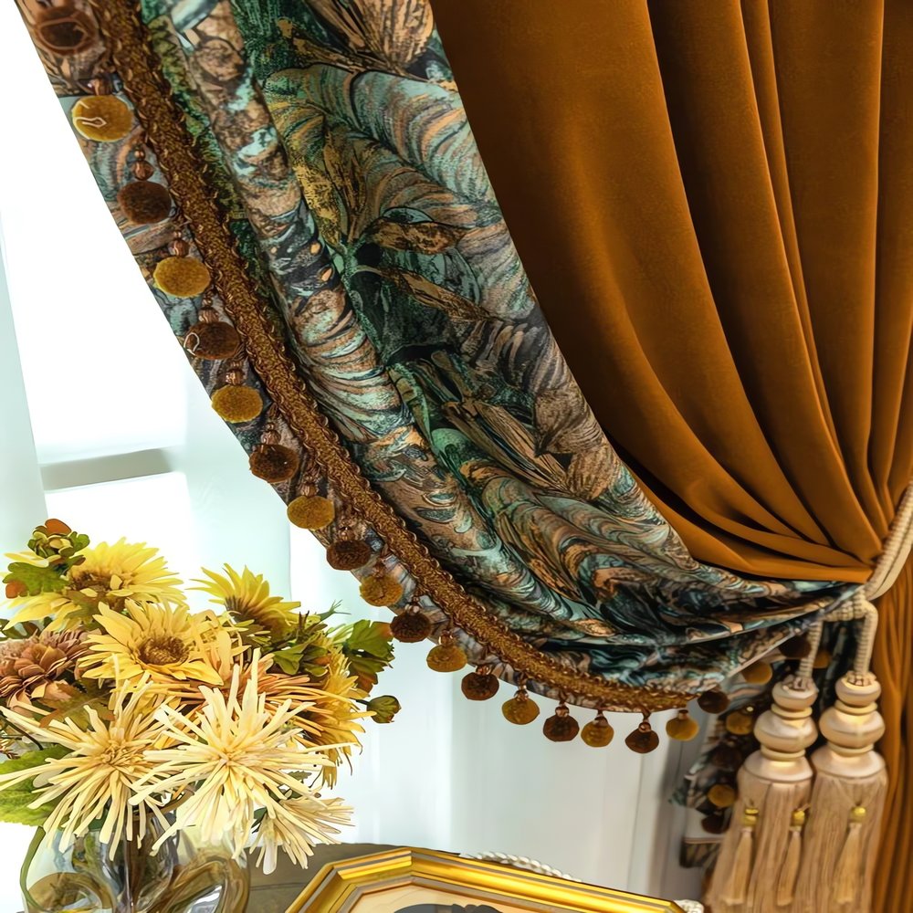Rideaux Thermique Vintage Fleurs