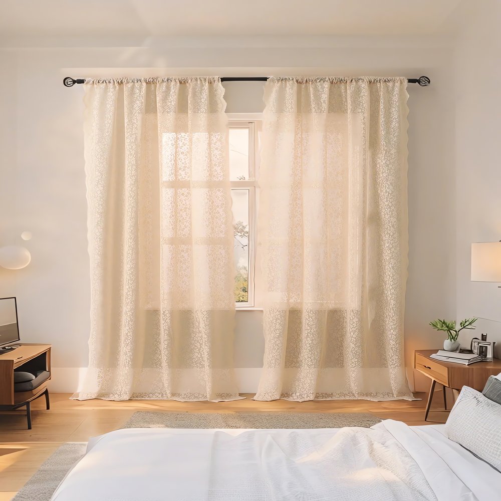 Rideaux Vintage Beige Chambre