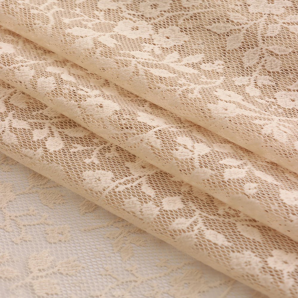Rideaux Vintage Beige Fleuri