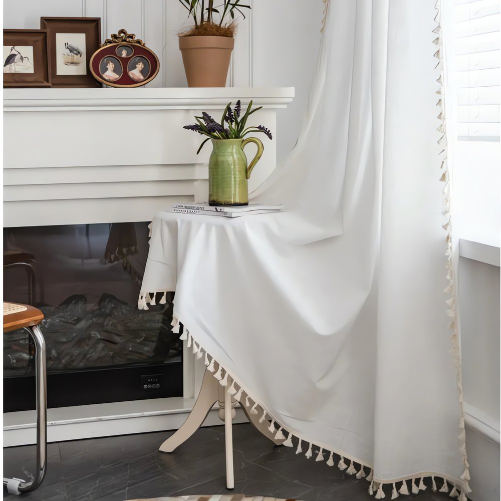 Rideaux Vintage Blanc