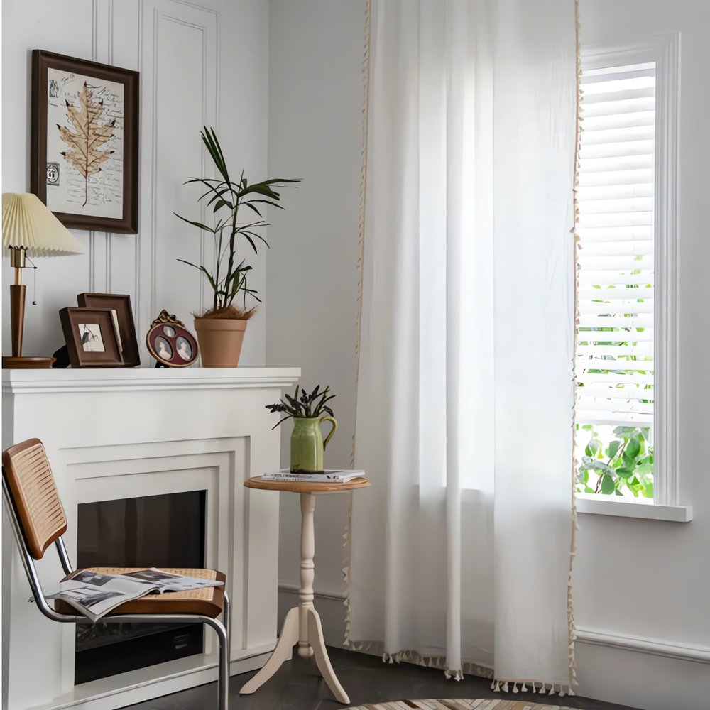 Rideaux Vintage Blanc Ambiance