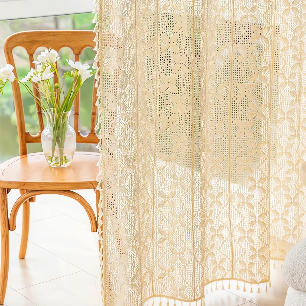 Rideaux Vintage Bohème Fleuris