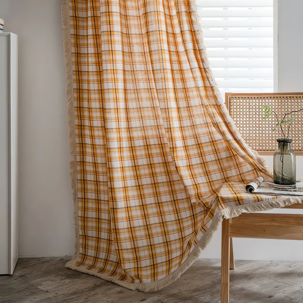 Rideaux Vintage Carreau Tartan