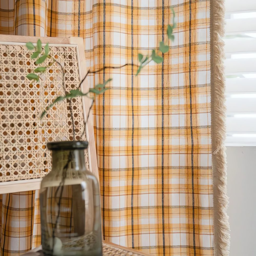 Rideaux Vintage Carreau Verre