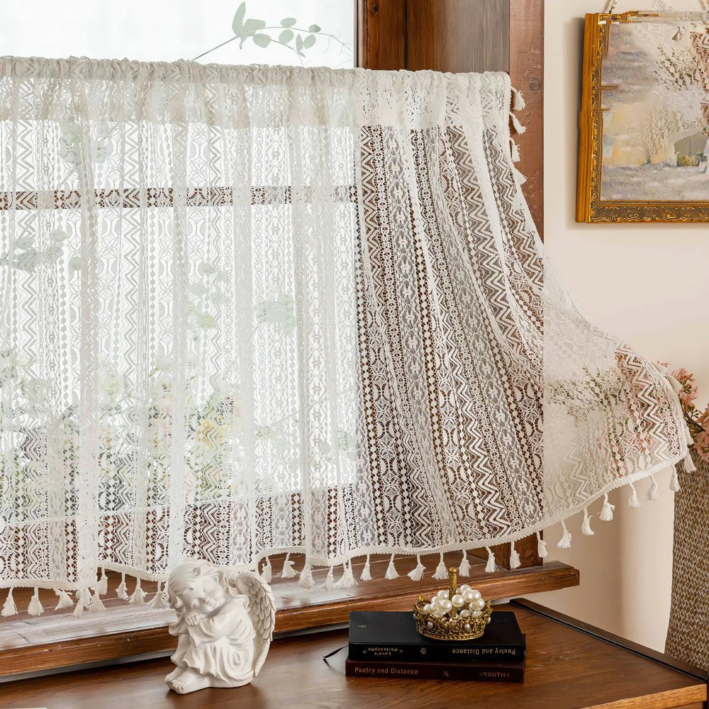 Rideaux Vintage Court Motif Boho