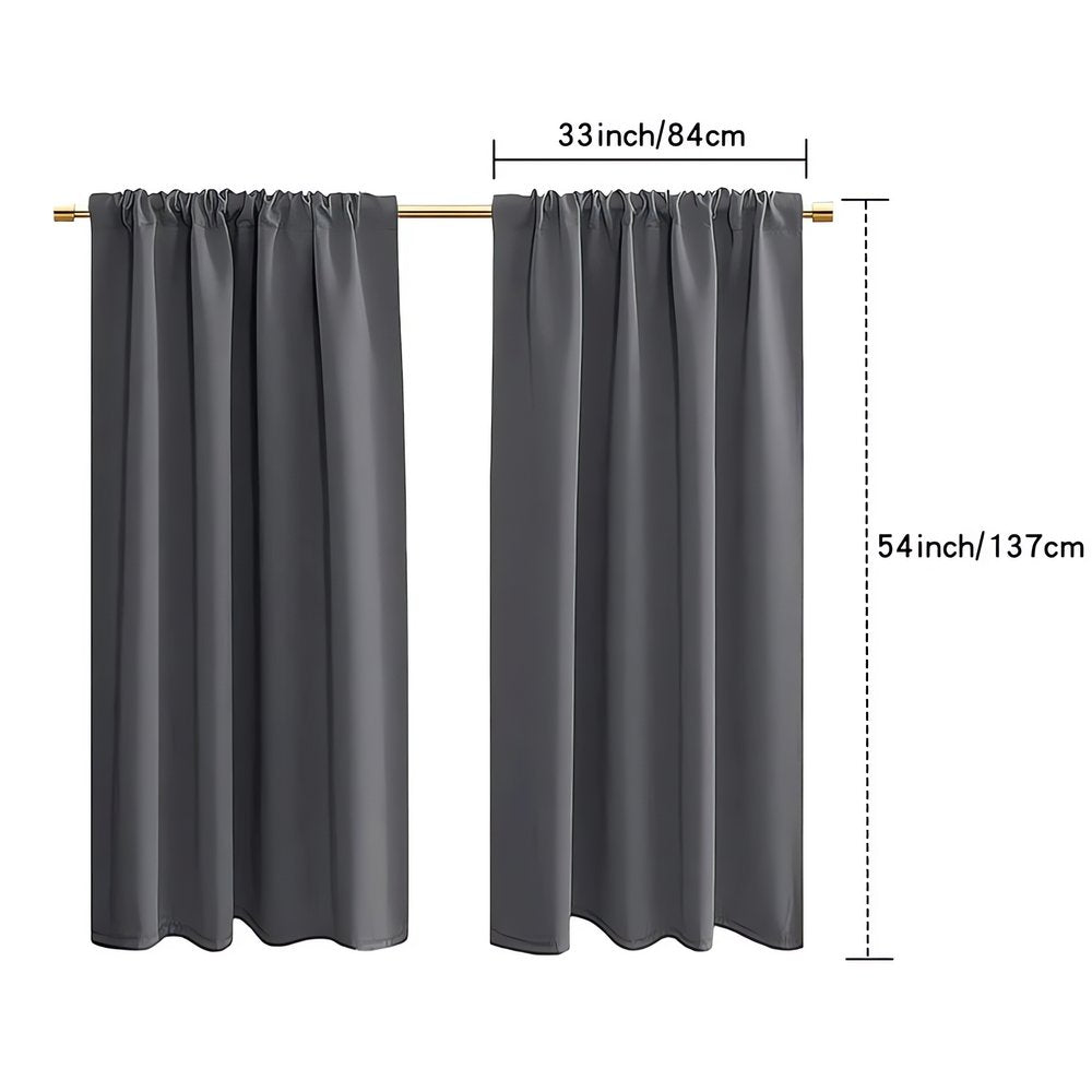 Rideaux Vintage De Caravane Gris Classique