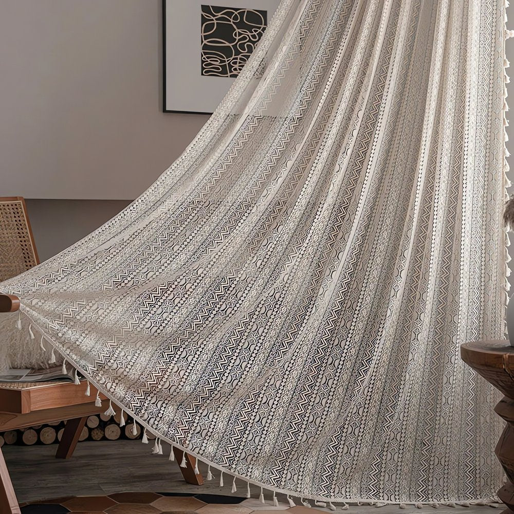 Rideaux Vintage De Fenêtre Modernes Boho