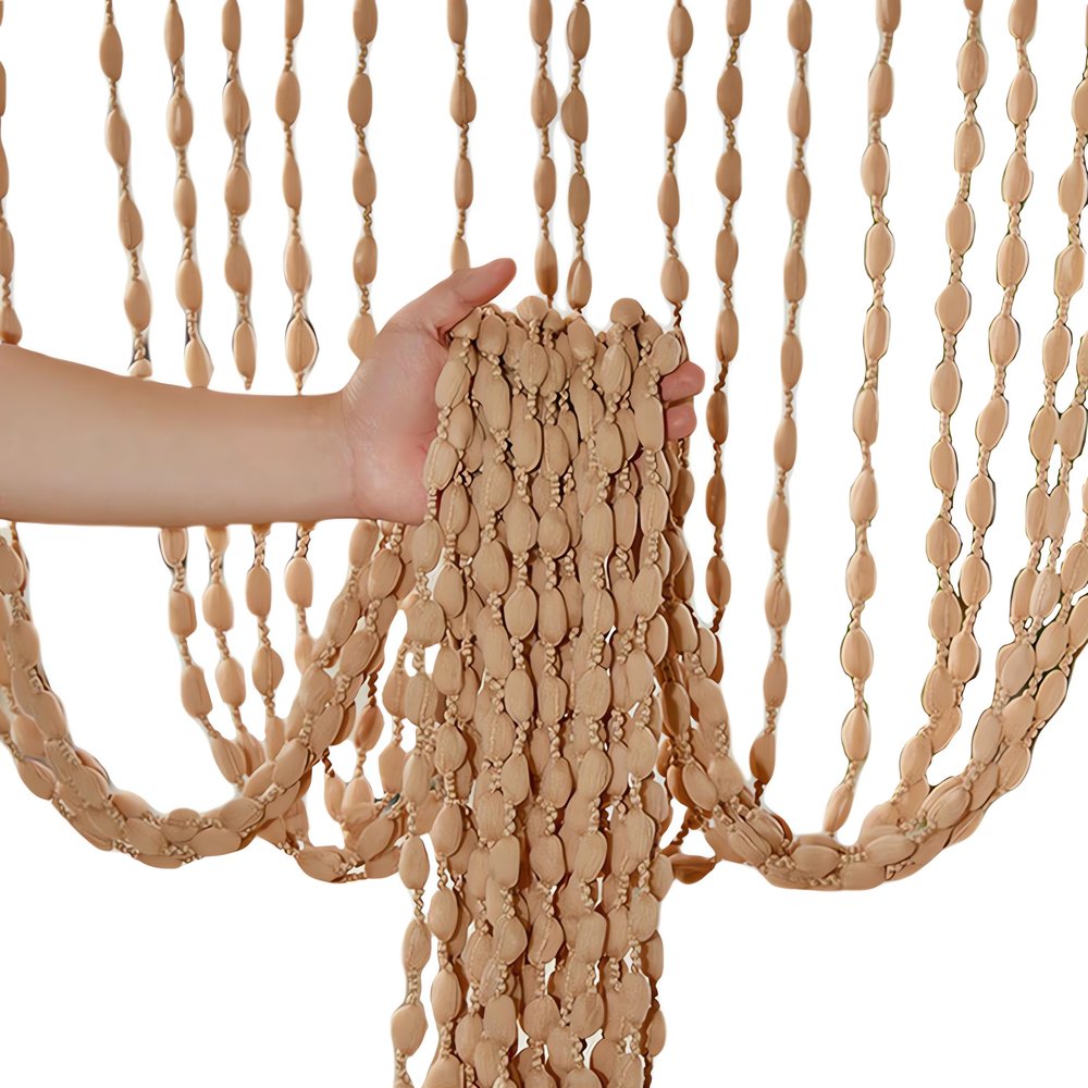 Rideaux Vintage En Perle Naturel