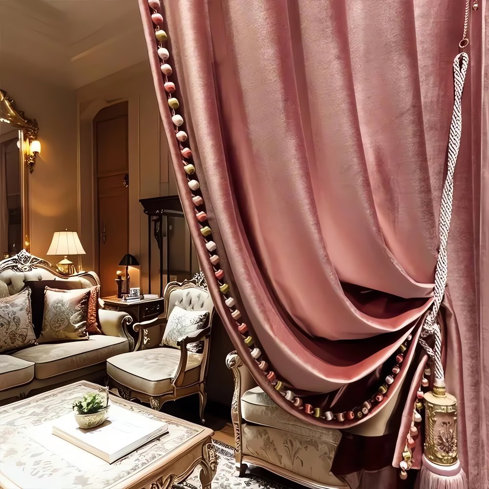 Rideaux Vintage En Velours