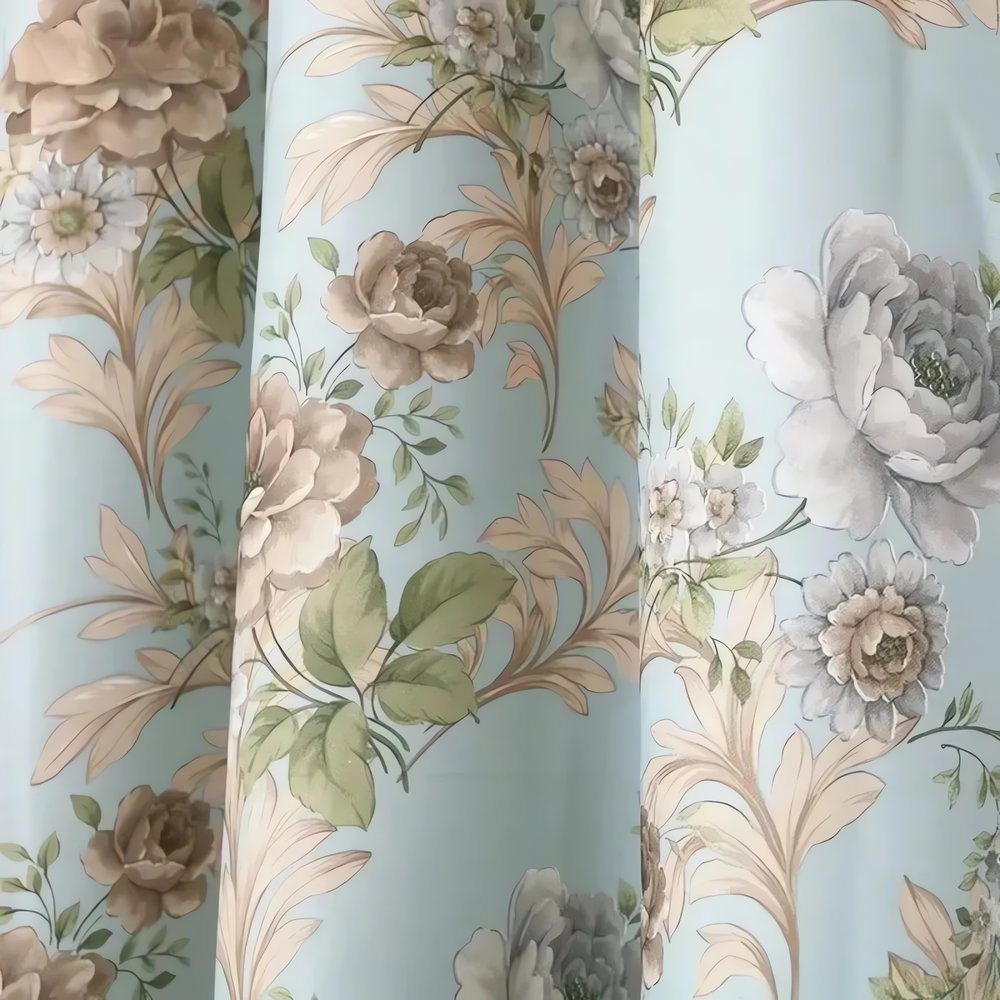 Rideaux Vintage Motif Fleurs