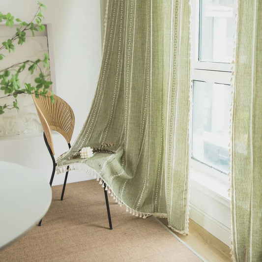 Rideaux Vintage Vert