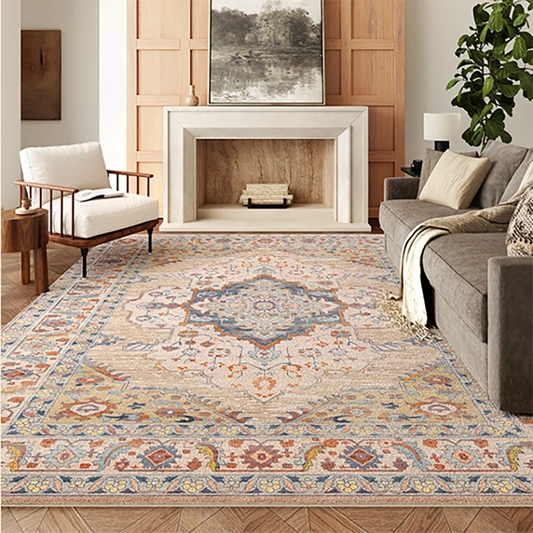 Tapis Vintage Beige Kaki