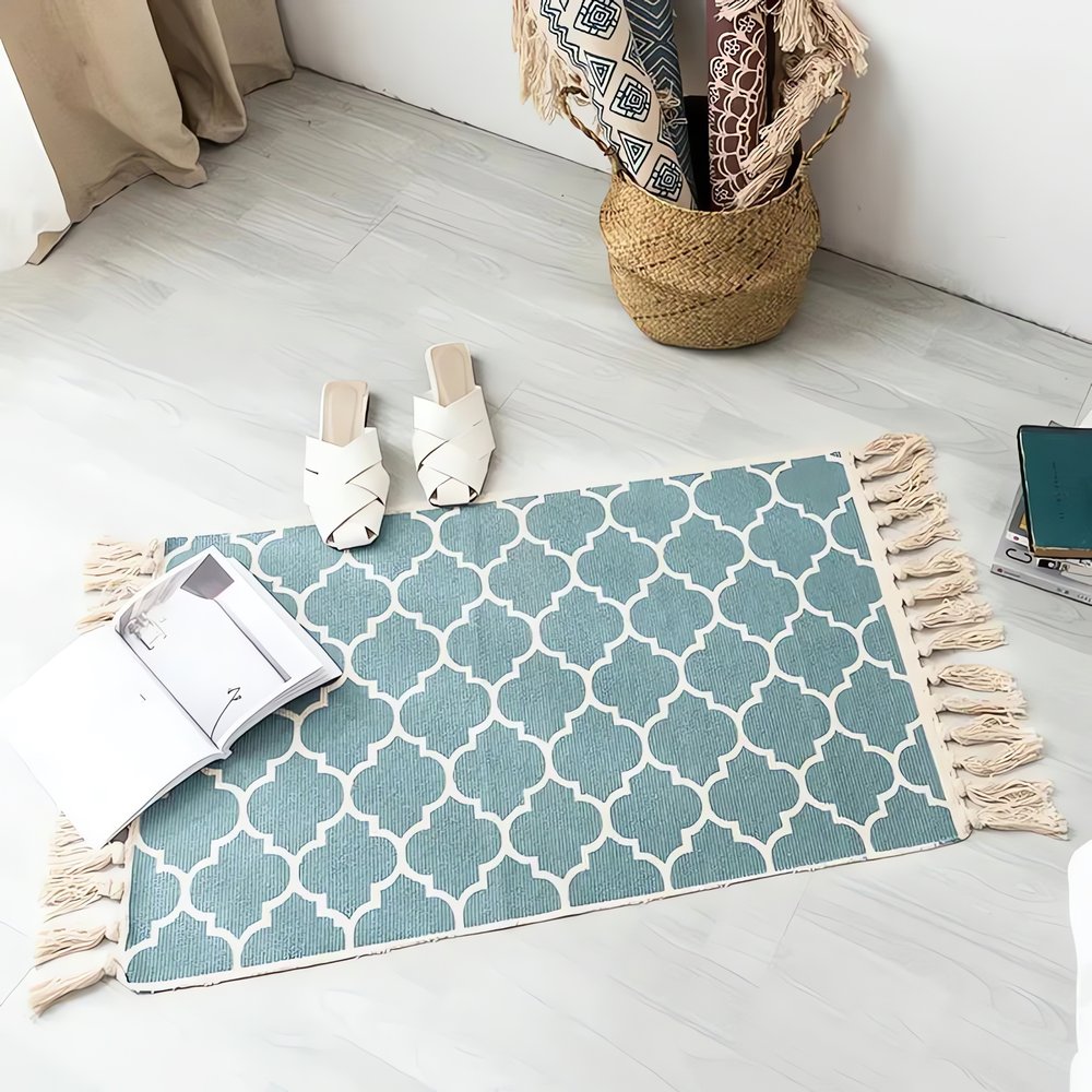 Tapis Vintage À Frange