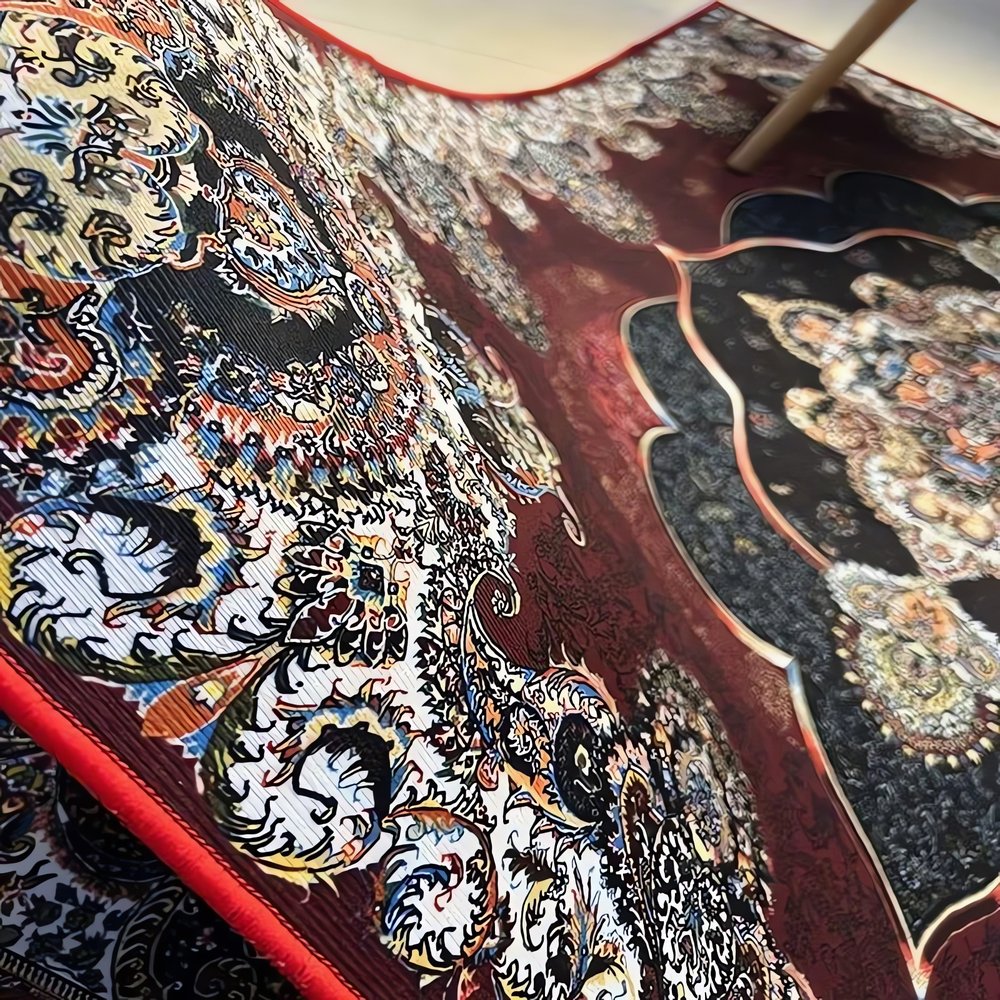 Tapis Vintage Année 50 Arabesque
