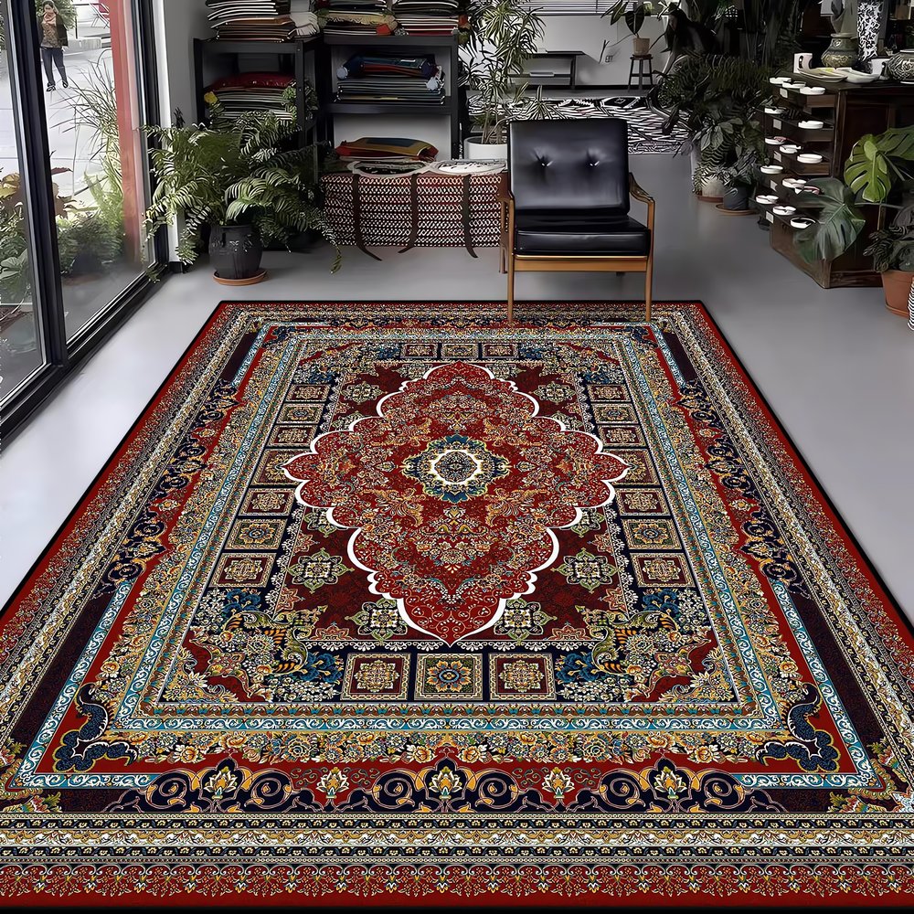 Tapis Vintage Année 50 Brode