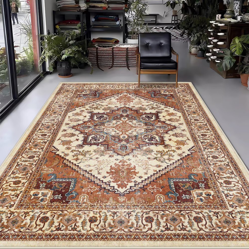 Tapis Vintage Année 50 Traditionnel