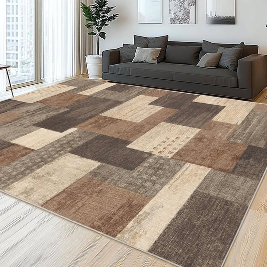 Tapis Vintage En Coton Lexy Design Chessboard Modern