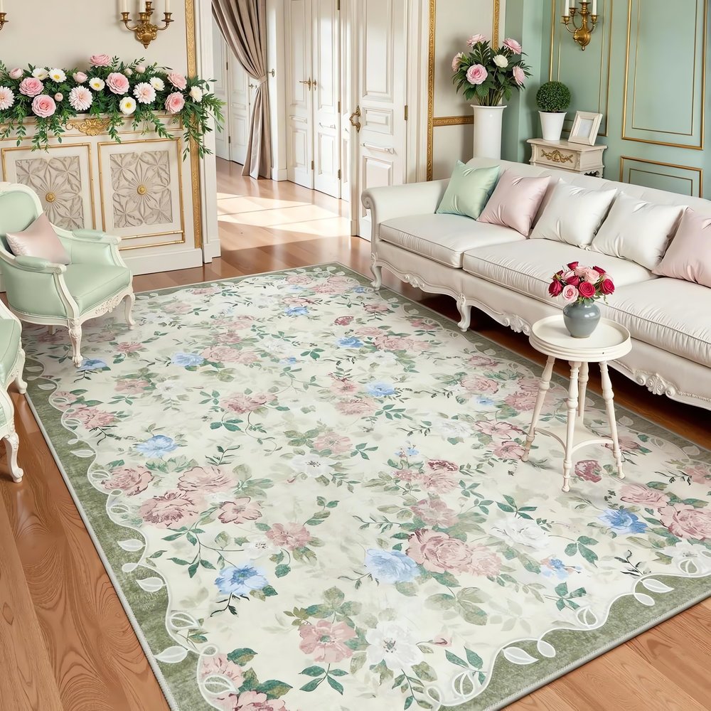 Tapis Vintage Floral Classique